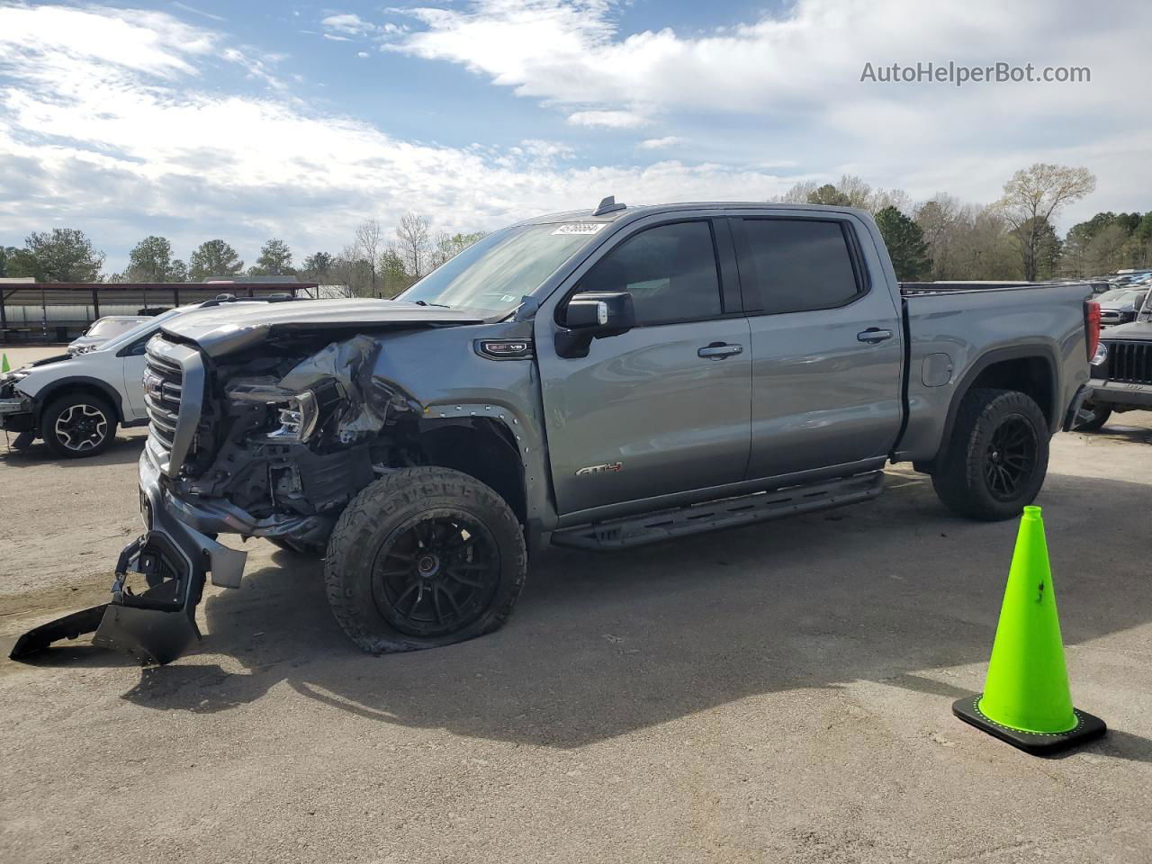 2020 Gmc Sierra K1500 At4 Gray vin: 3GTP9EEL8LG193437