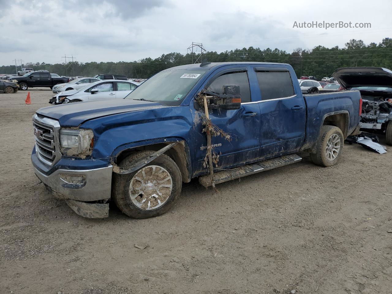 2016 Gmc Sierra C1500 Sle Синий vin: 3GTU1MEC2GG285041