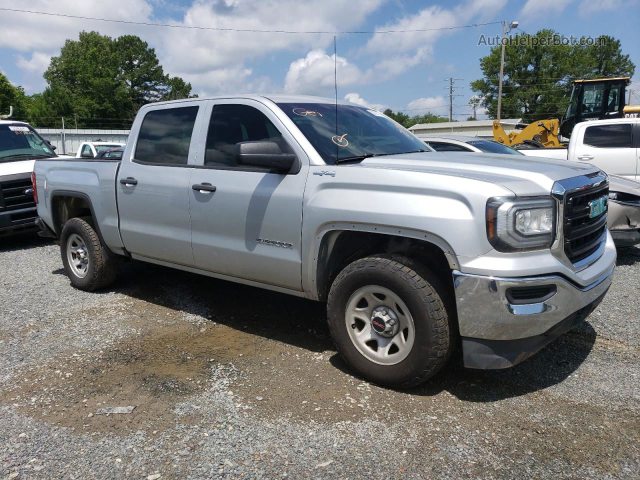 2016 Gmc Sierra K1500 Silver vin: 3GTU2LEC3GG327823