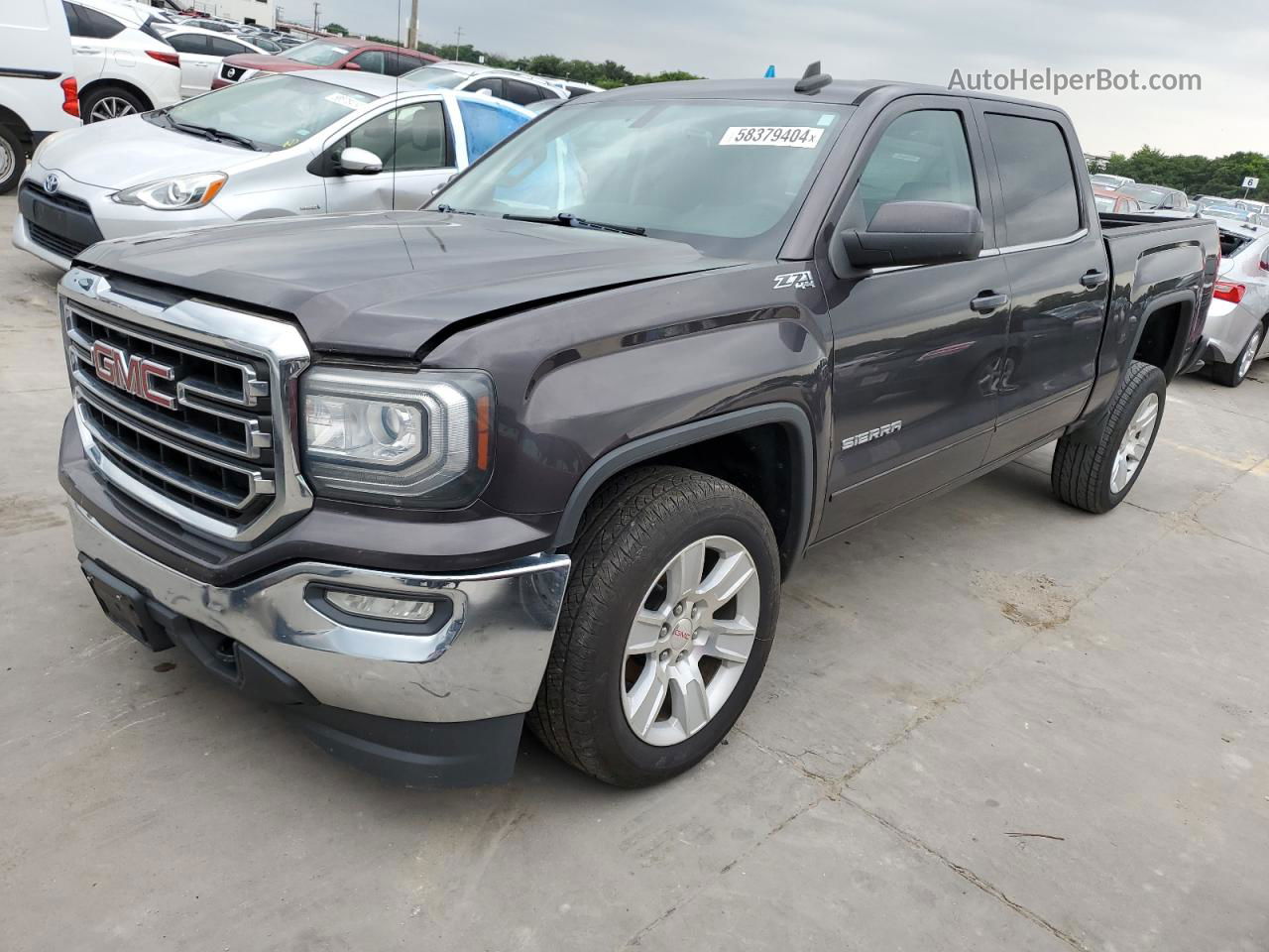 2016 Gmc Sierra K1500 Sle Charcoal vin: 3GTU2MEC0GG183928