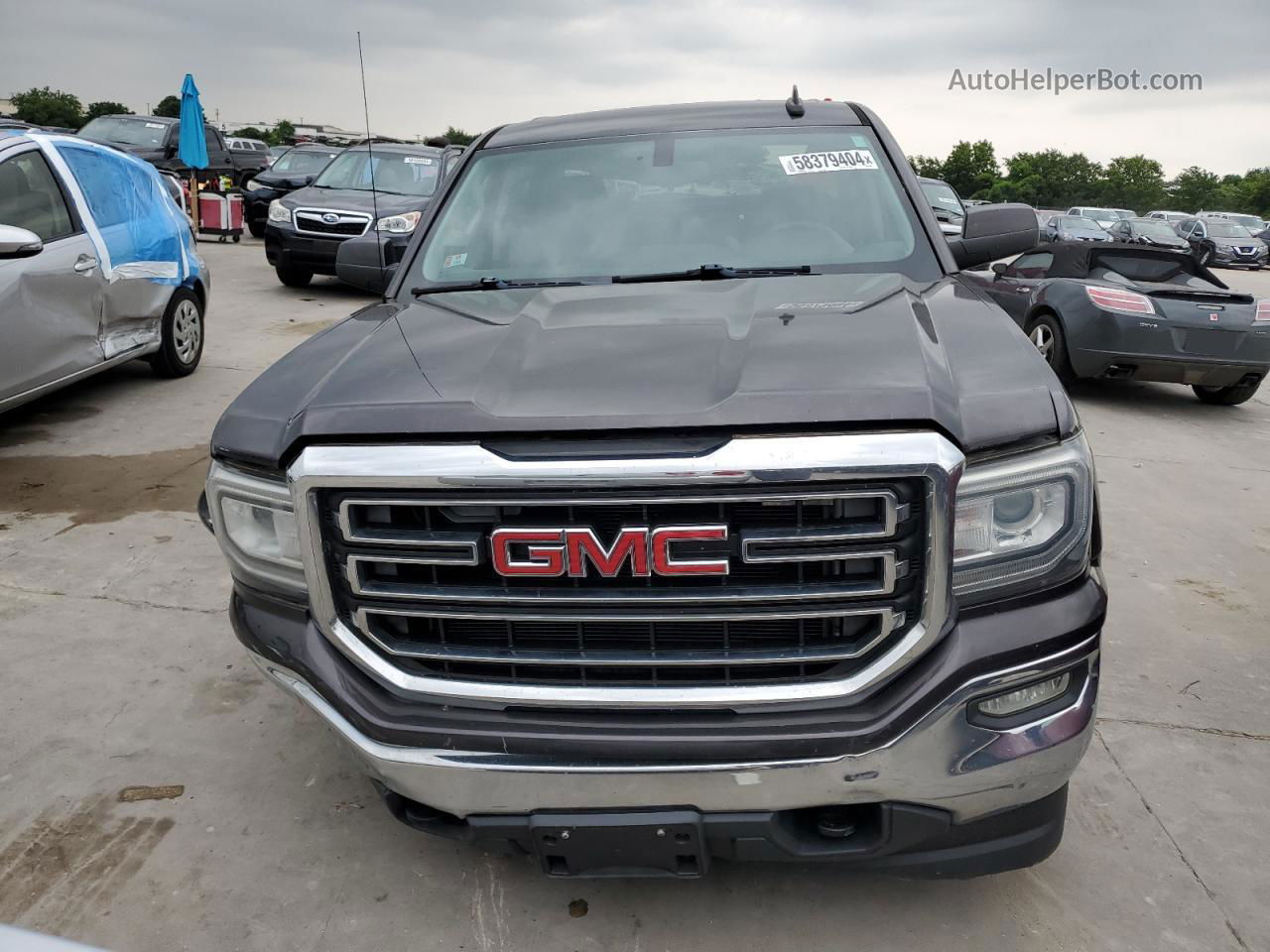 2016 Gmc Sierra K1500 Sle Charcoal vin: 3GTU2MEC0GG183928