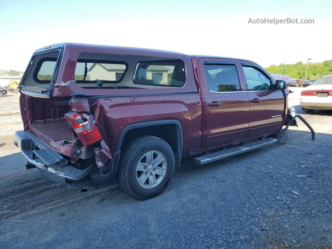 2016 Gmc Sierra K1500 Sle Burgundy vin: 3GTU2MEC0GG263293