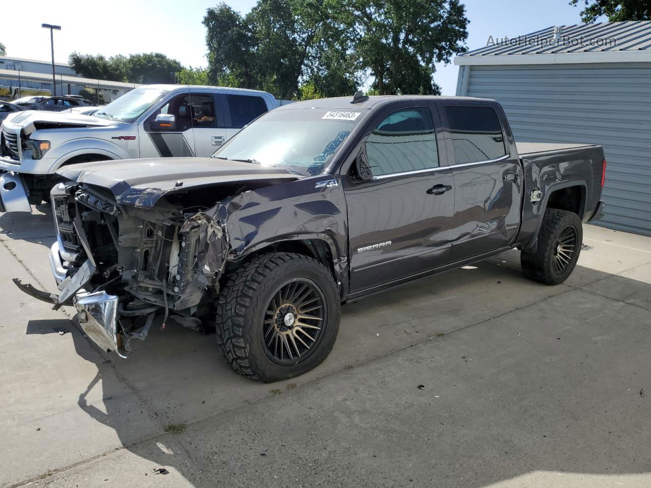 2016 Gmc Sierra K1500 Sle Charcoal vin: 3GTU2MEC1GG210957