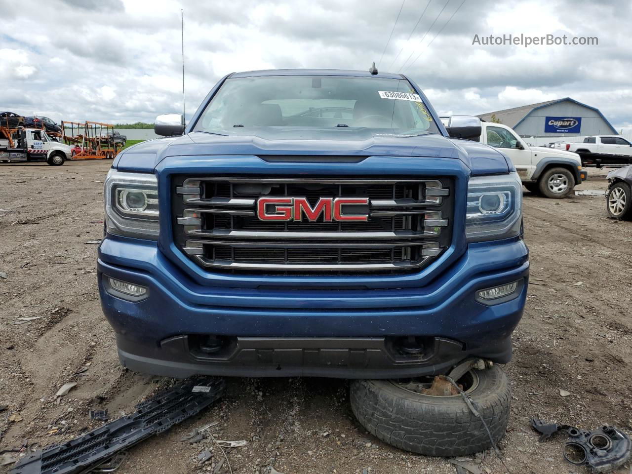 2016 Gmc Sierra K1500 Sle Blue vin: 3GTU2MEC2GG161123