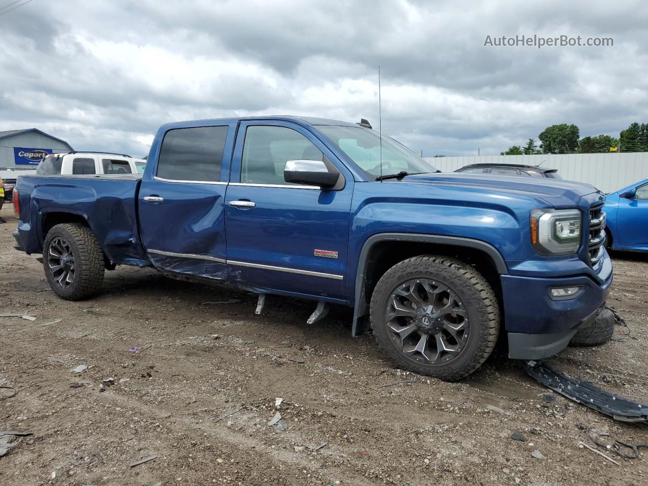 2016 Gmc Sierra K1500 Sle Blue vin: 3GTU2MEC2GG161123