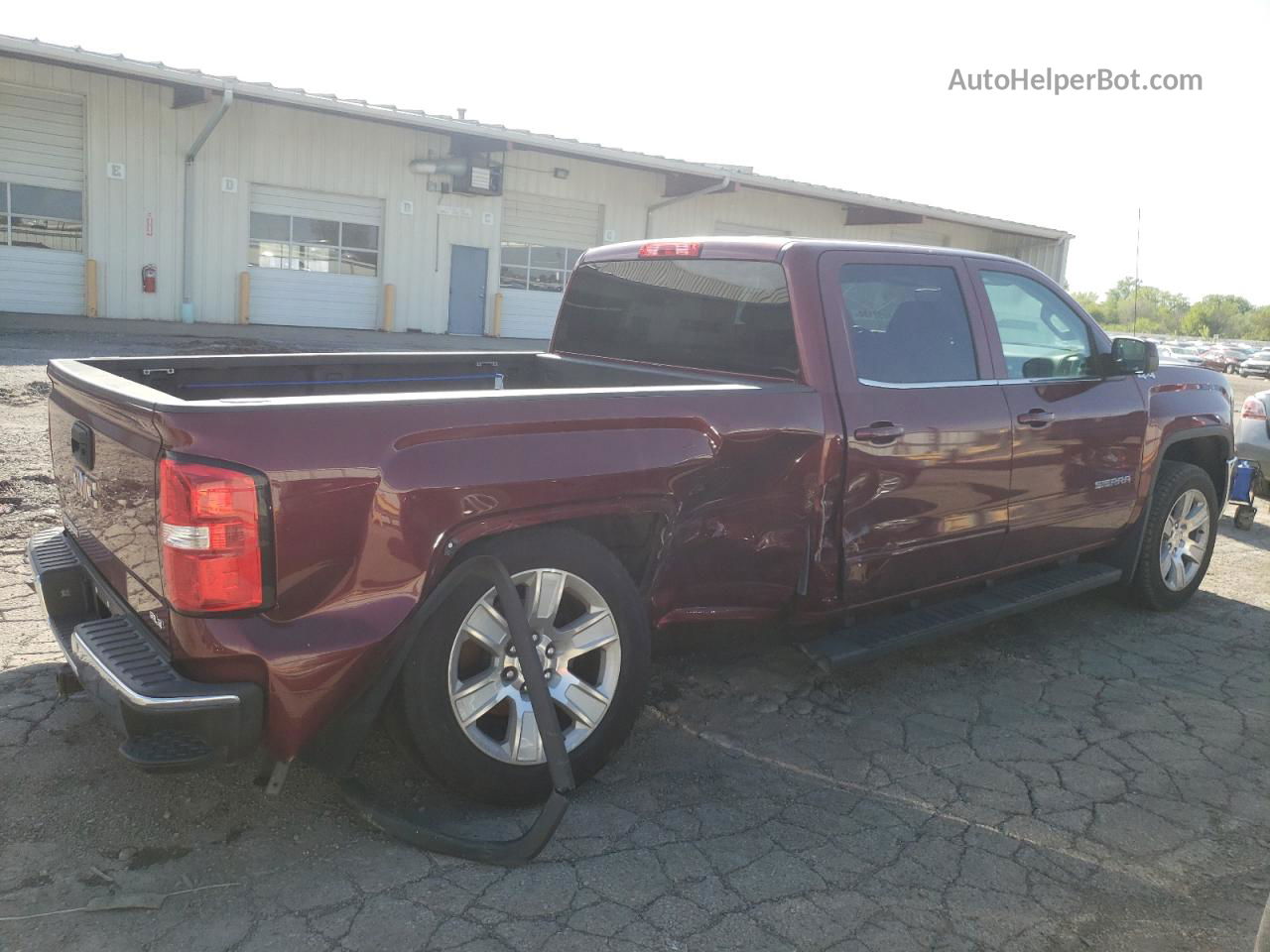 2016 Gmc Sierra K1500 Sle Red vin: 3GTU2MEC3GG340884