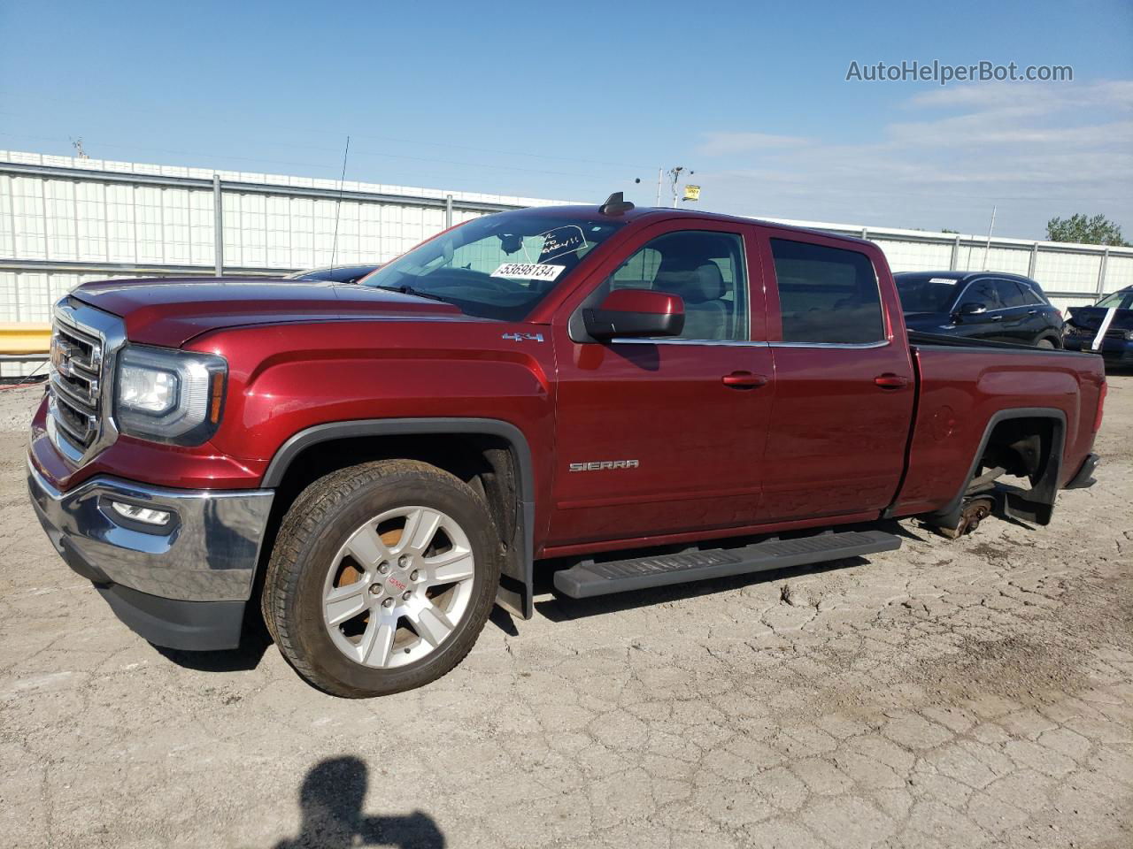 2016 Gmc Sierra K1500 Sle Red vin: 3GTU2MEC3GG340884