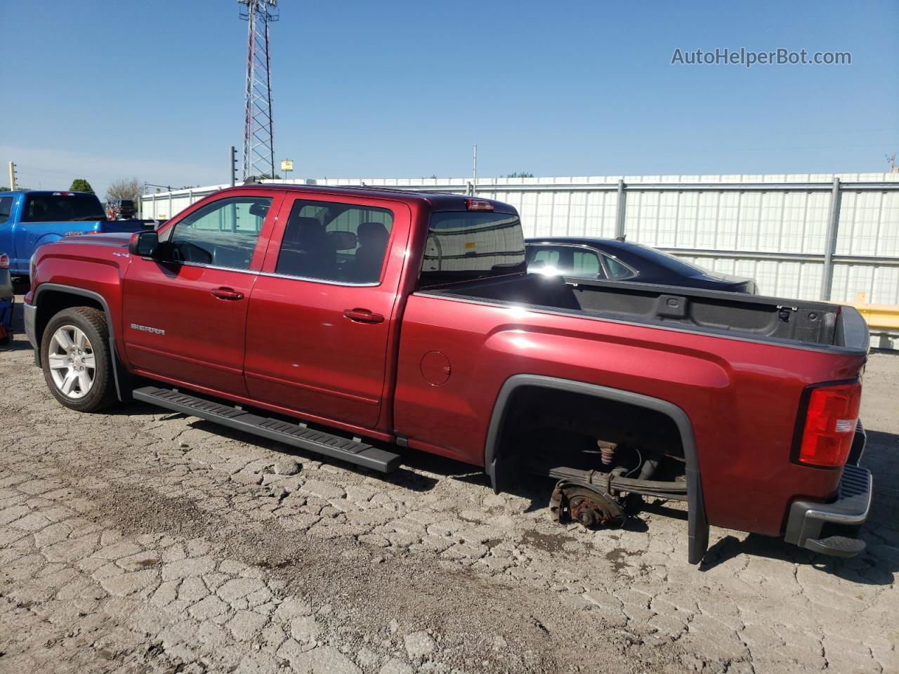 2016 Gmc Sierra K1500 Sle Red vin: 3GTU2MEC3GG340884