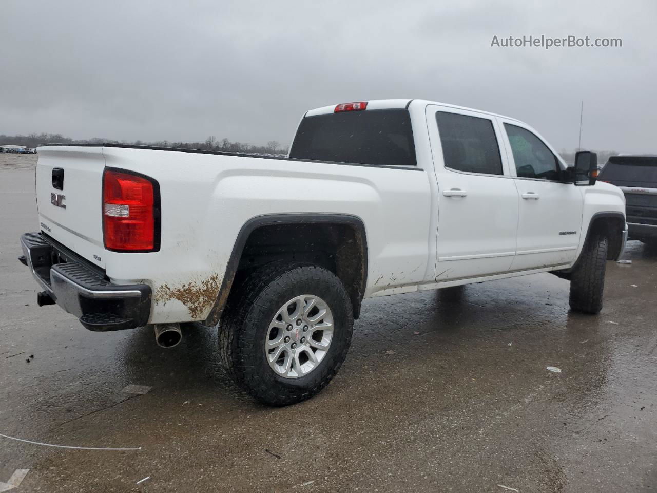 2016 Gmc Sierra K1500 Sle White vin: 3GTU2MEC4GG104633