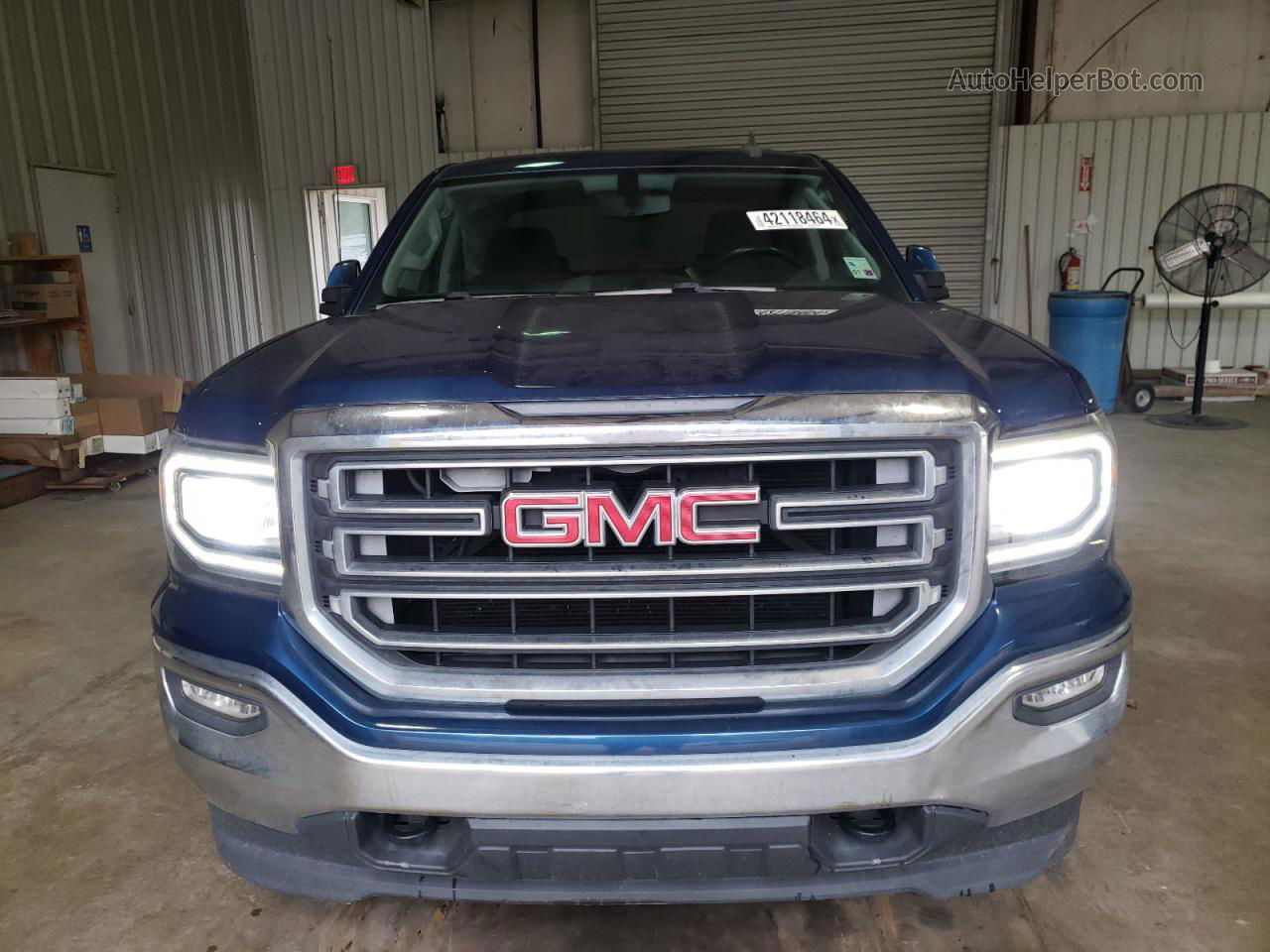 2016 Gmc Sierra K1500 Sle Синий vin: 3GTU2MEC4GG228997