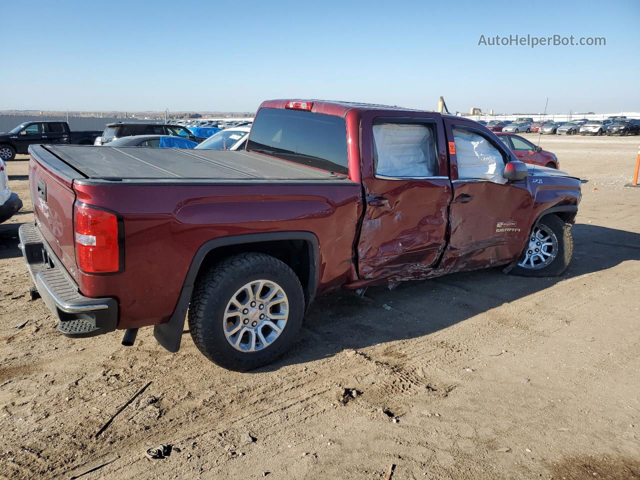 2016 Gmc Sierra K1500 Sle Темно-бордовый vin: 3GTU2MEC4GG293087