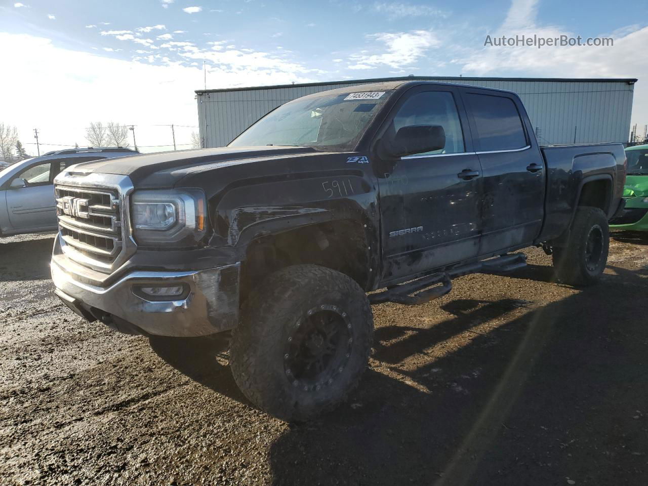 2016 Gmc Sierra K1500 Sle Черный vin: 3GTU2MEC4GG344734