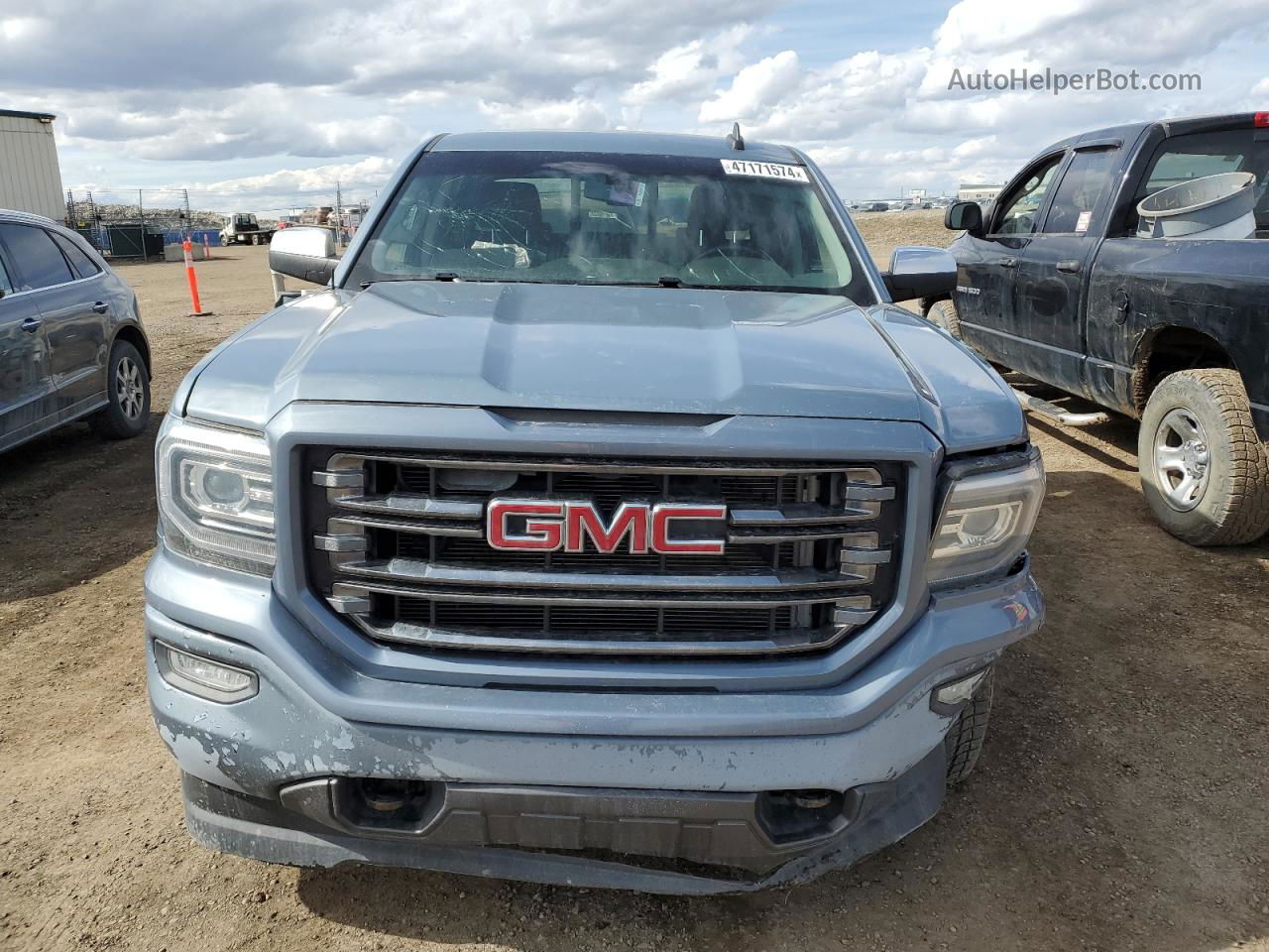 2016 Gmc Sierra K1500 Sle Синий vin: 3GTU2MEC7GG290328