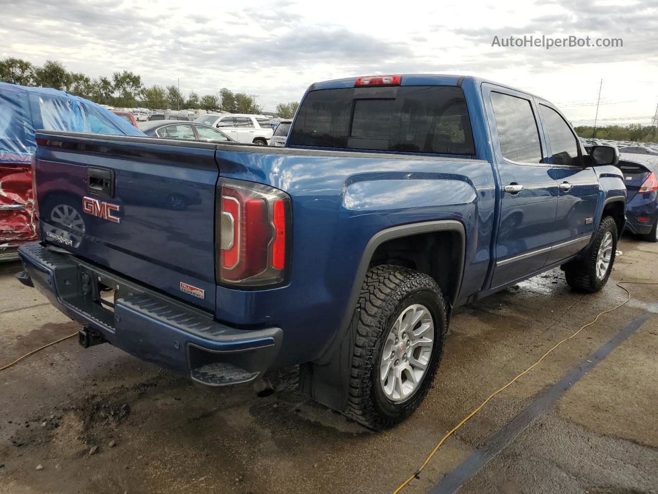 2016 Gmc Sierra K1500 Sle Blue vin: 3GTU2MEC8GG264272