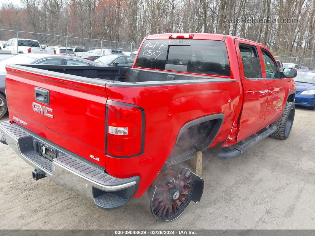 2016 Gmc Sierra 1500 Sle Red vin: 3GTU2MEC8GG310537