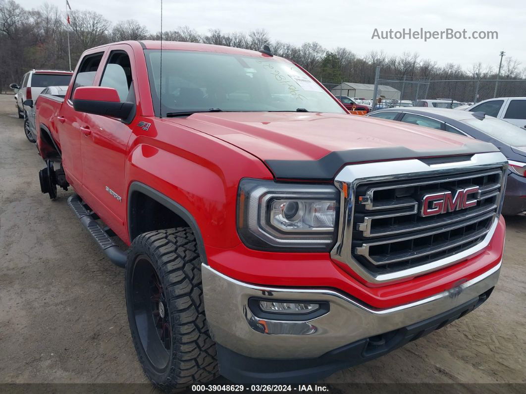 2016 Gmc Sierra 1500 Sle Red vin: 3GTU2MEC8GG310537