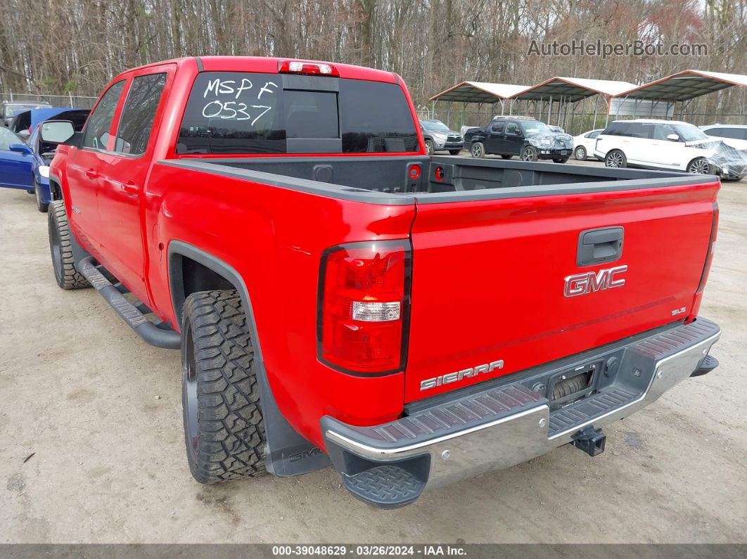 2016 Gmc Sierra 1500 Sle Red vin: 3GTU2MEC8GG310537