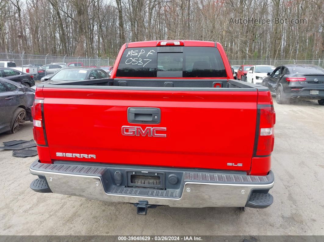 2016 Gmc Sierra 1500 Sle Red vin: 3GTU2MEC8GG310537