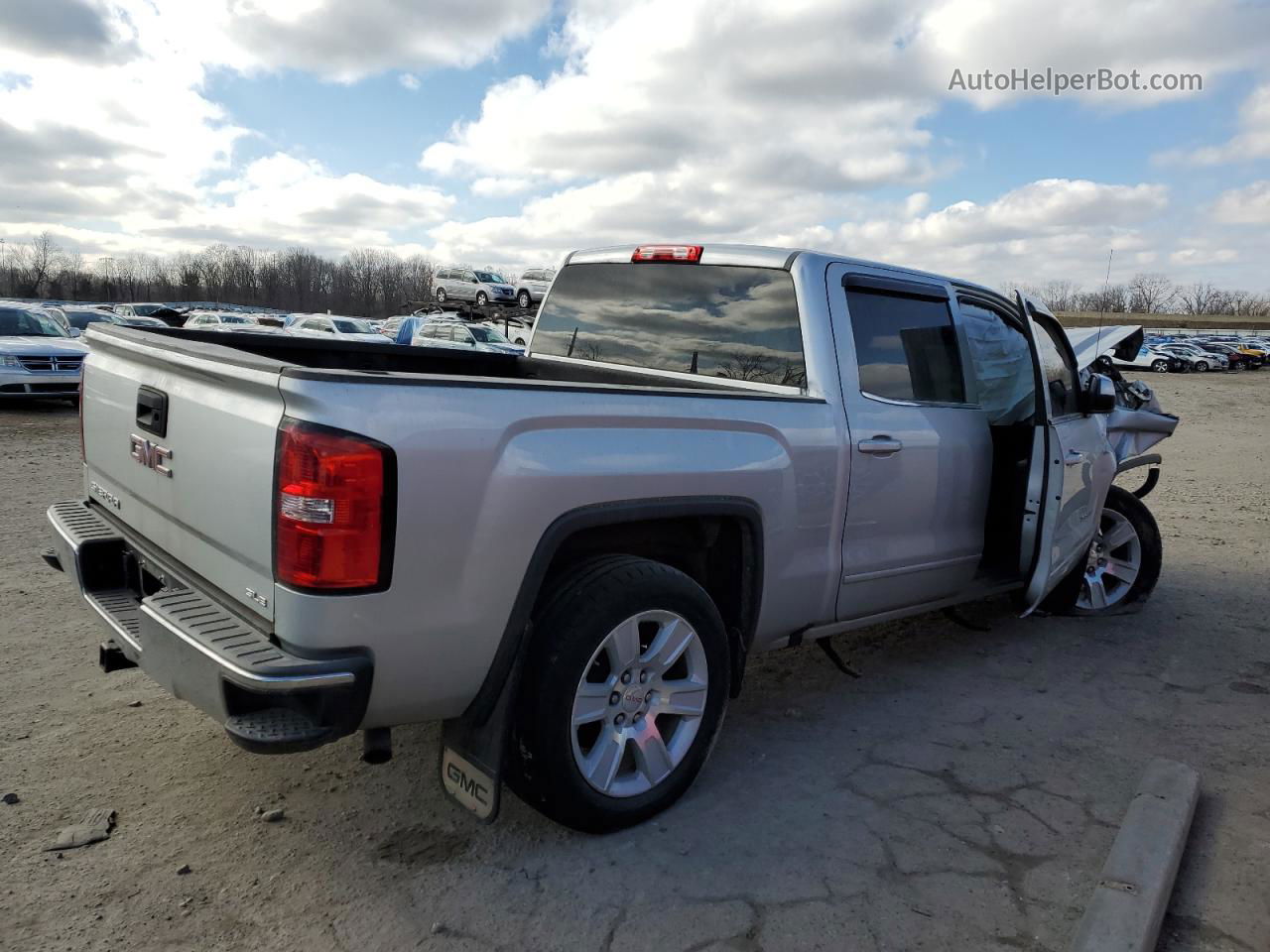 2016 Gmc Sierra K1500 Sle Серебряный vin: 3GTU2MEC9GG170871