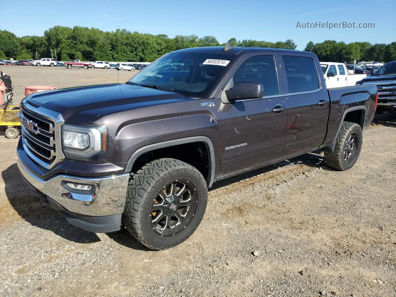 2016 Gmc Sierra K1500 Sle Серый vin: 3GTU2MEC9GG309476