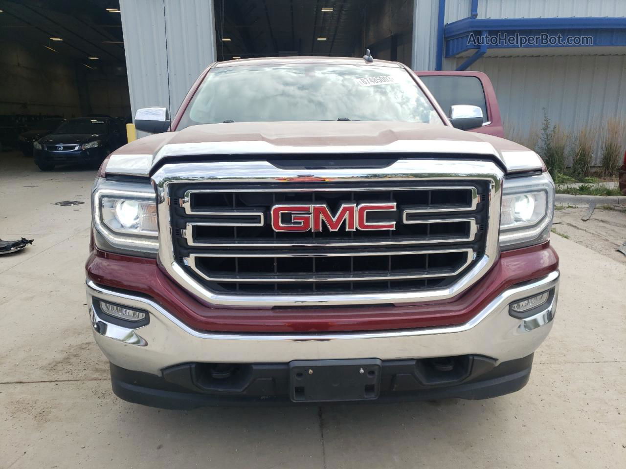 2016 Gmc Sierra K1500 Sle Burgundy vin: 3GTU2MECXGG362039