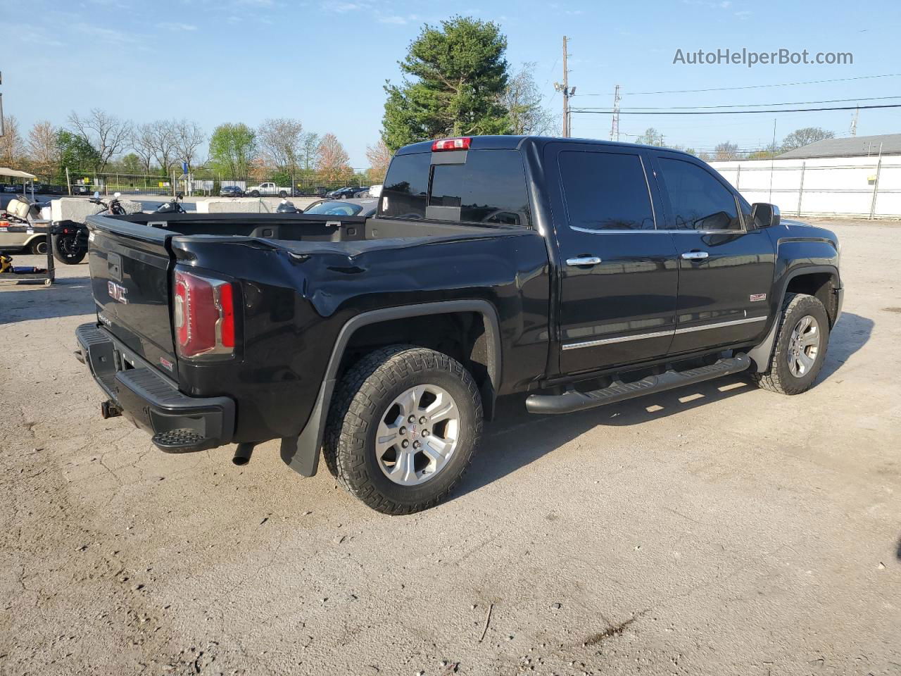 2016 Gmc Sierra K1500 Slt Black vin: 3GTU2NEC0GG145315