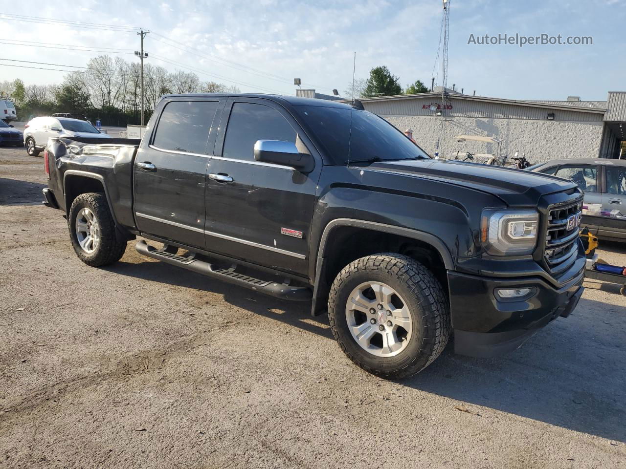 2016 Gmc Sierra K1500 Slt Черный vin: 3GTU2NEC0GG145315