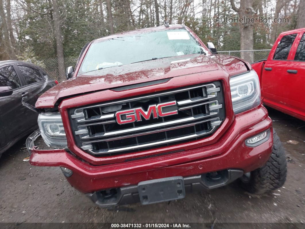 2016 Gmc Sierra 1500 Slt Burgundy vin: 3GTU2NEC1GG219146