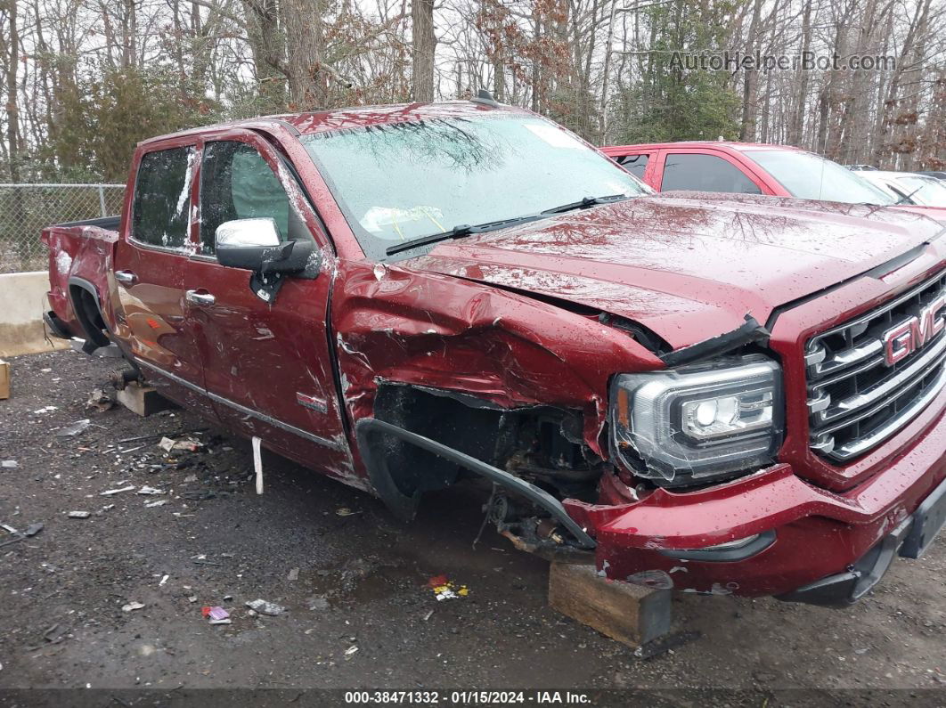 2016 Gmc Sierra 1500 Slt Burgundy vin: 3GTU2NEC1GG219146