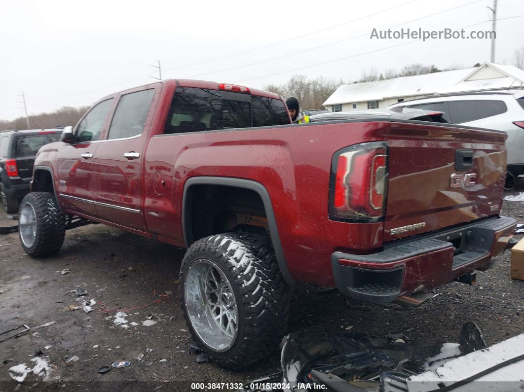 2016 Gmc Sierra 1500 Slt Burgundy vin: 3GTU2NEC1GG219146