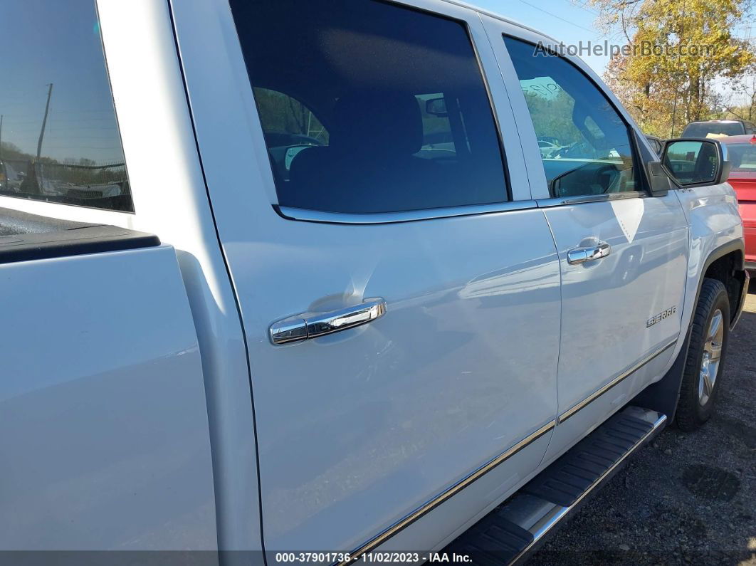 2016 Gmc Sierra 1500 Slt White vin: 3GTU2NEC1GG288936