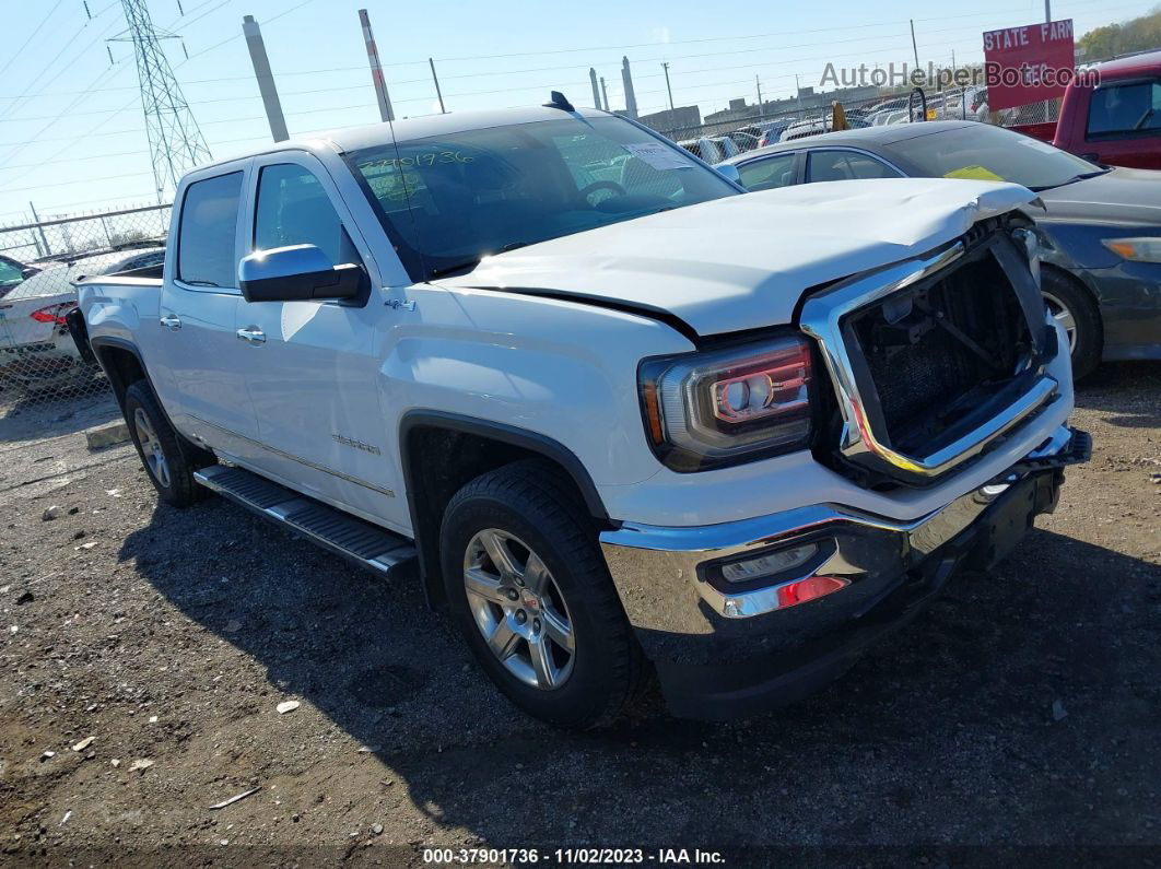 2016 Gmc Sierra 1500 Slt White vin: 3GTU2NEC1GG288936