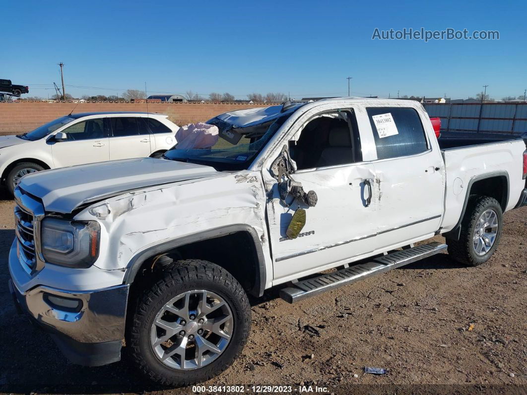 2016 Gmc Sierra 1500 Slt White vin: 3GTU2NEC1GG303371