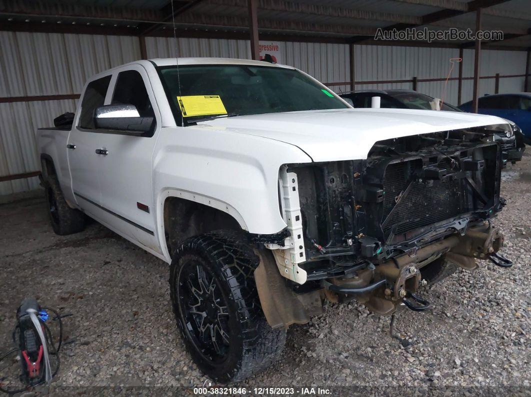 2016 Gmc Sierra 1500 Slt White vin: 3GTU2NEC2GG120741