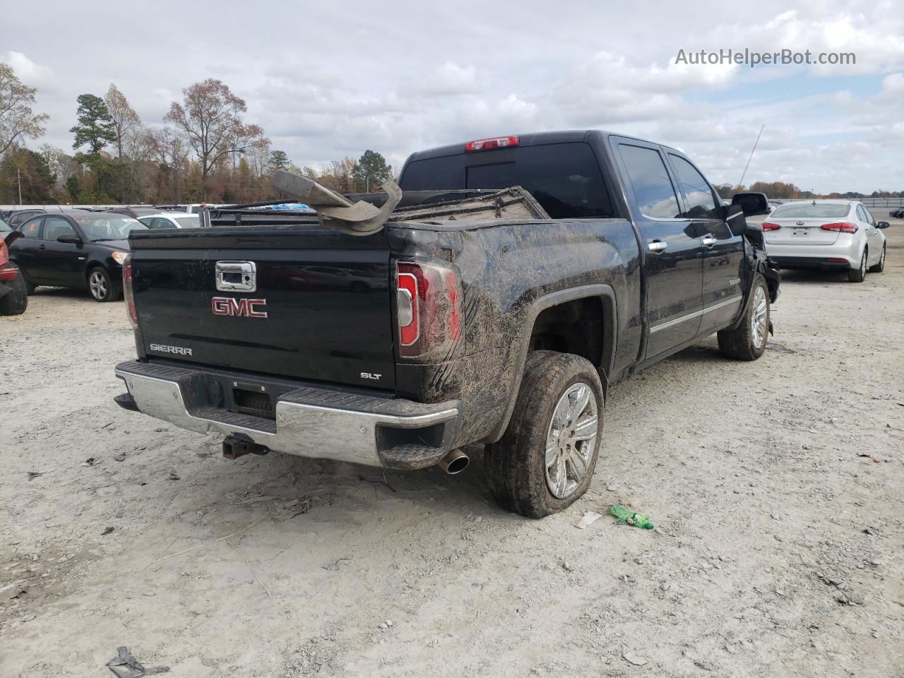 2016 Gmc Sierra K1500 Slt Black vin: 3GTU2NEC2GG129410