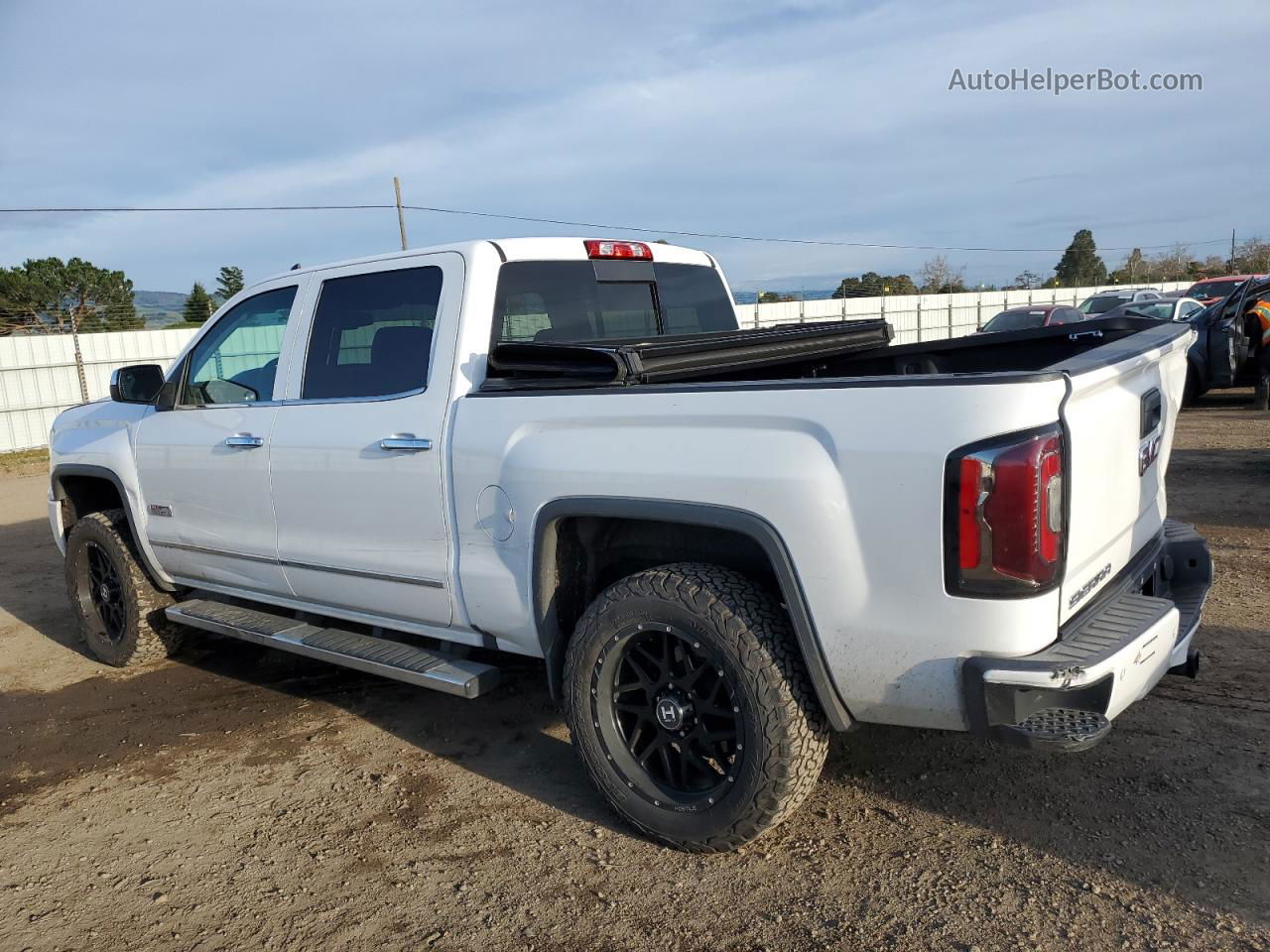 2016 Gmc Sierra K1500 Slt White vin: 3GTU2NEC2GG233489