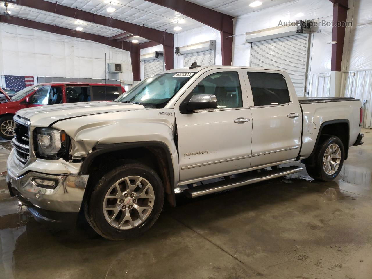 2016 Gmc Sierra K1500 Slt Silver vin: 3GTU2NEC2GG310538