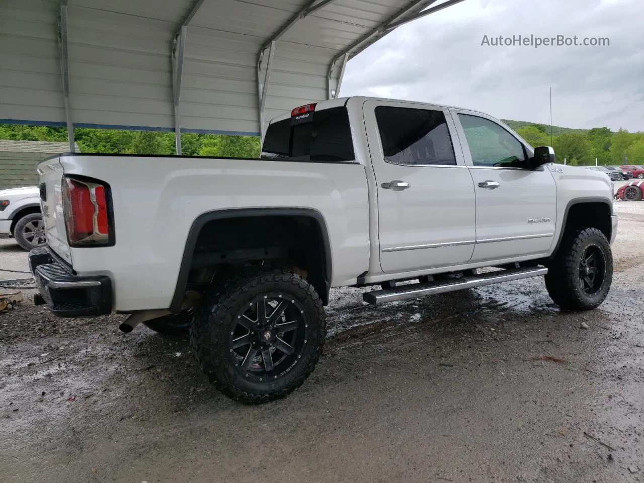 2016 Gmc Sierra K1500 Slt White vin: 3GTU2NEC2GG361621