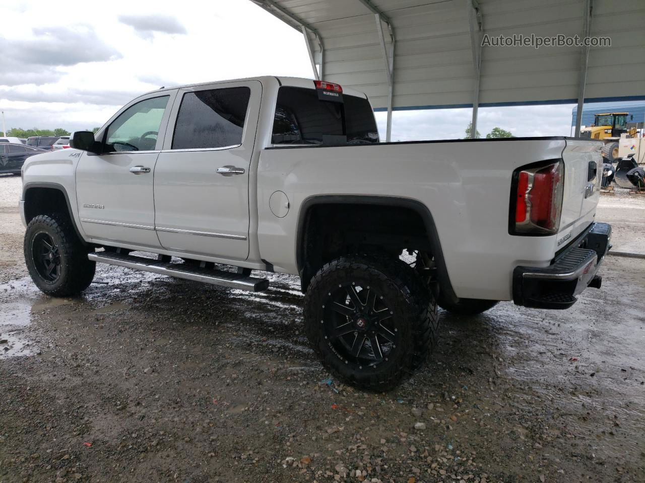 2016 Gmc Sierra K1500 Slt White vin: 3GTU2NEC2GG361621