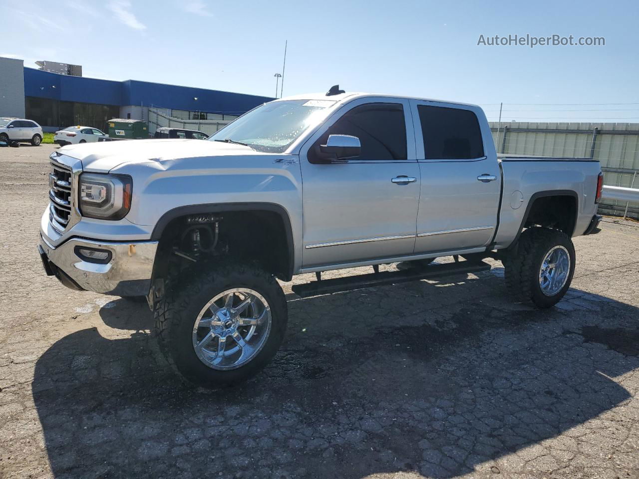 2016 Gmc Sierra K1500 Slt Серебряный vin: 3GTU2NEC3GG131957