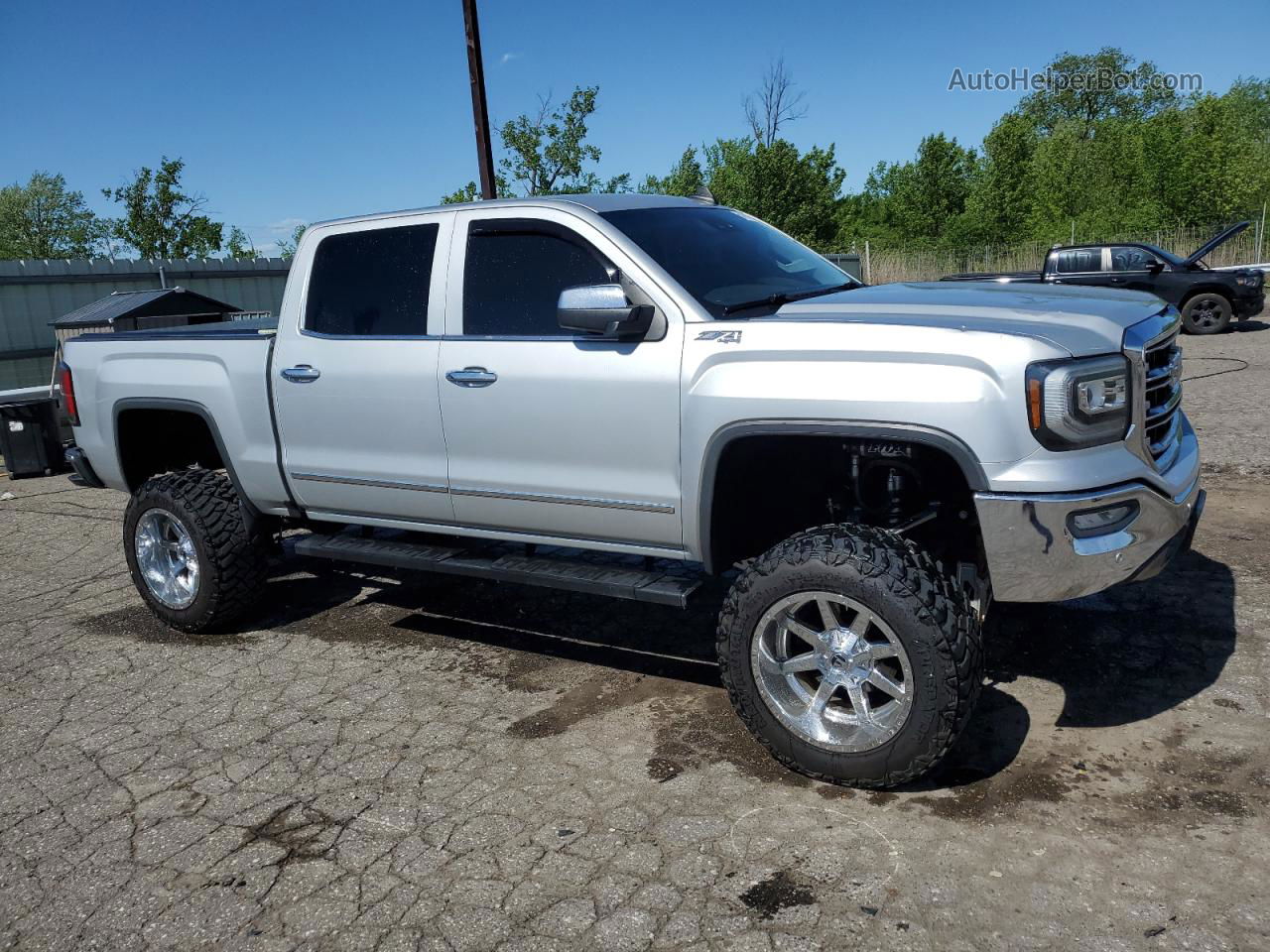 2016 Gmc Sierra K1500 Slt Серебряный vin: 3GTU2NEC3GG131957