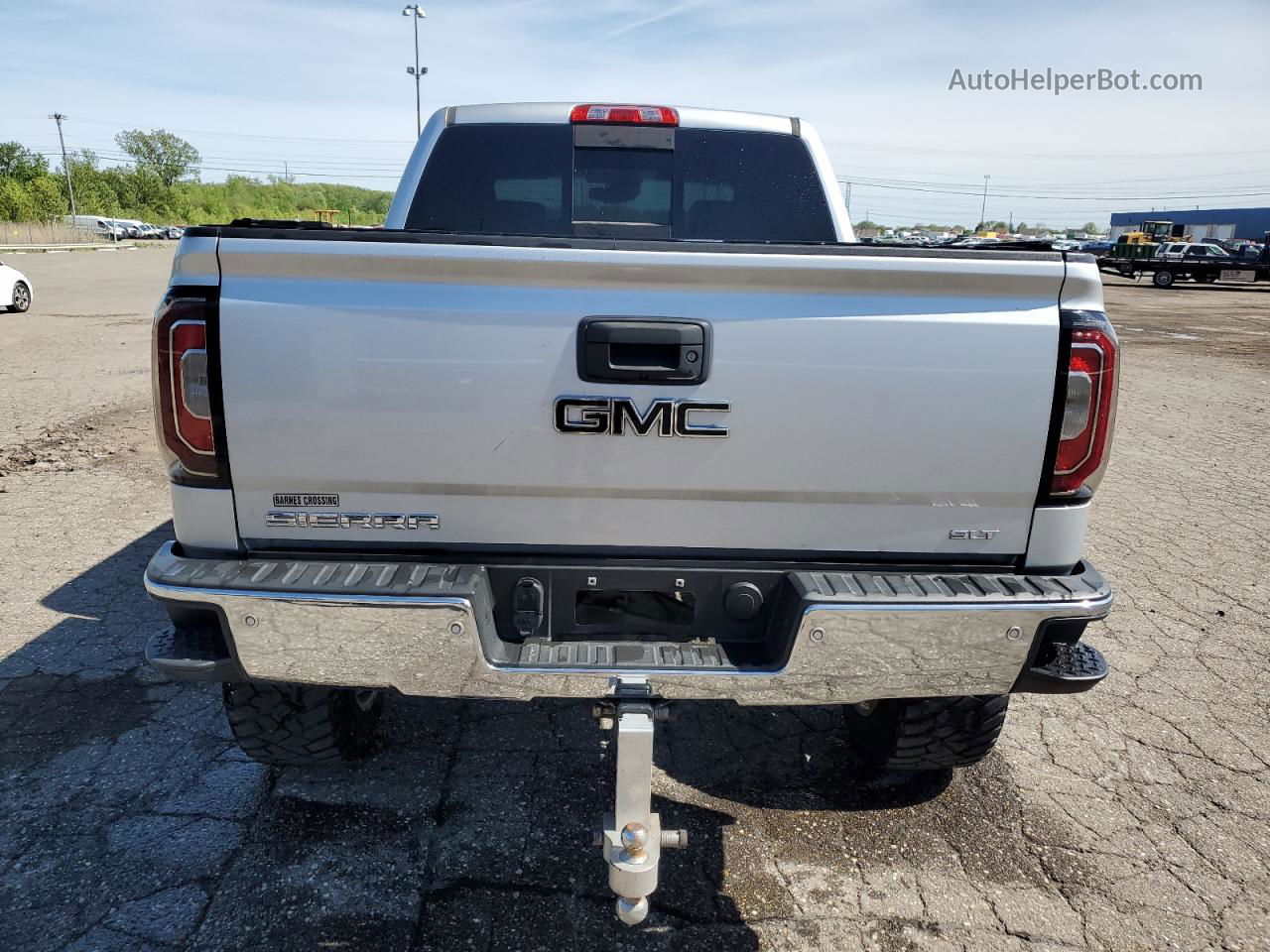 2016 Gmc Sierra K1500 Slt Серебряный vin: 3GTU2NEC3GG131957