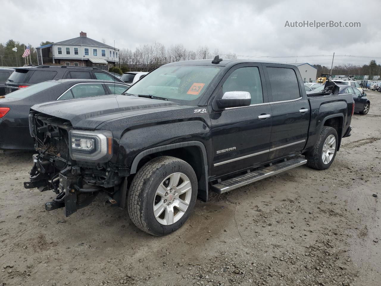 2016 Gmc Sierra K1500 Slt Black vin: 3GTU2NEC3GG204633