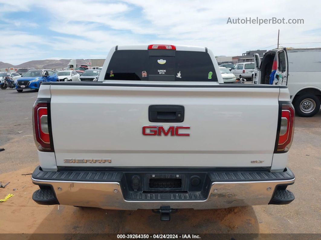 2016 Gmc Sierra 1500 Slt White vin: 3GTU2NEC3GG226163