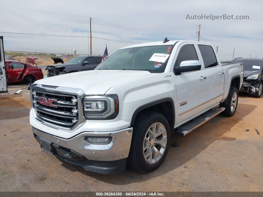 2016 Gmc Sierra 1500 Slt White vin: 3GTU2NEC3GG226163