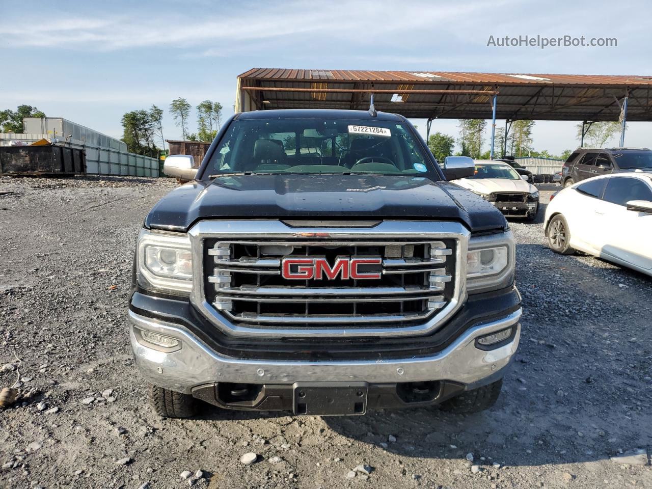 2016 Gmc Sierra K1500 Slt Black vin: 3GTU2NEC3GG362454