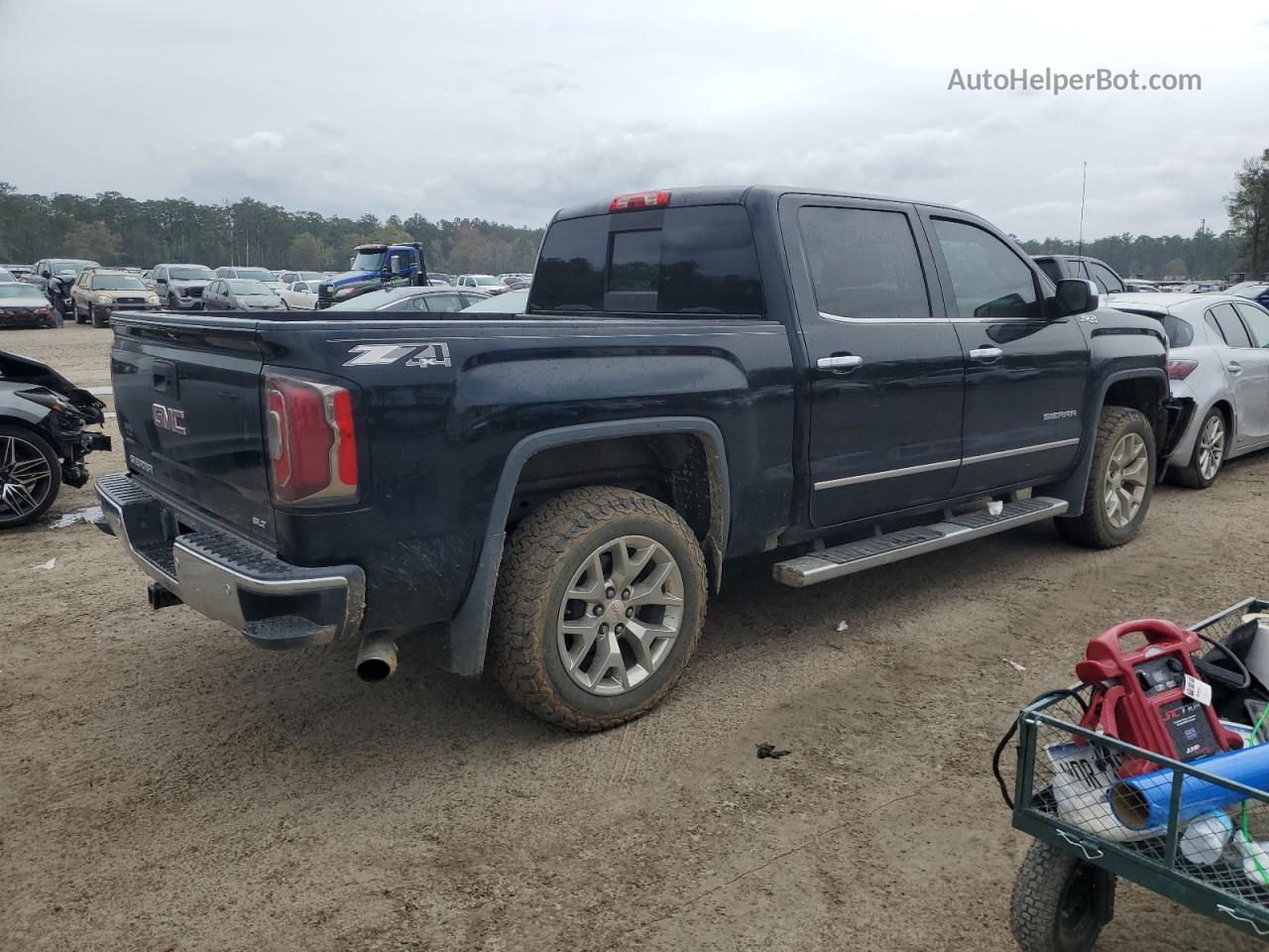 2016 Gmc Sierra K1500 Slt Black vin: 3GTU2NEC4GG151263