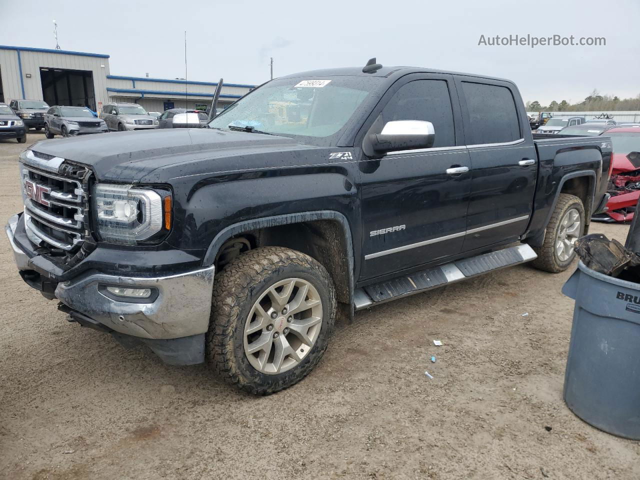 2016 Gmc Sierra K1500 Slt Black vin: 3GTU2NEC4GG151263