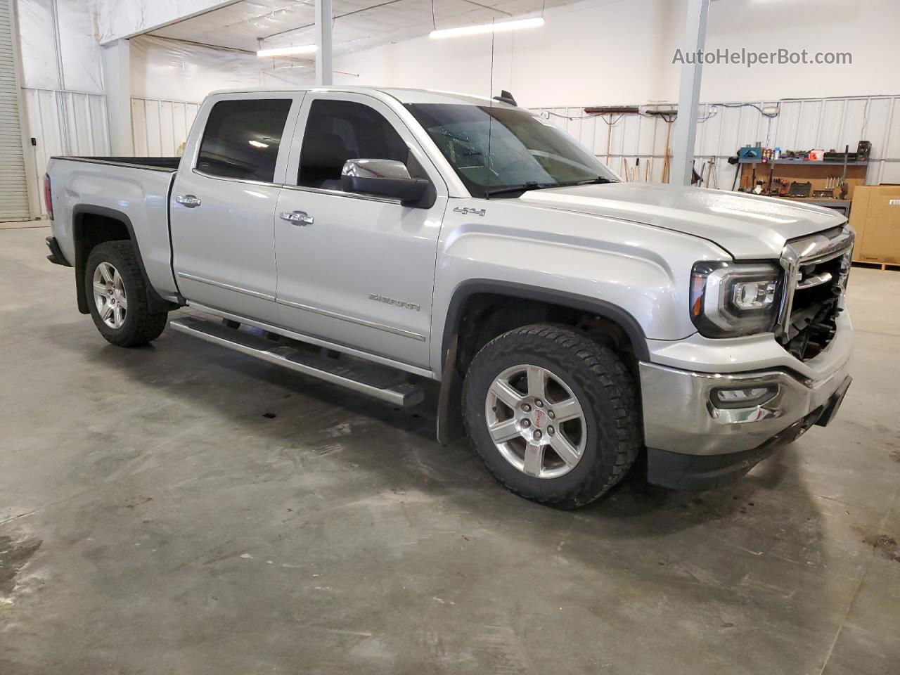 2016 Gmc Sierra K1500 Slt Silver vin: 3GTU2NEC4GG205340