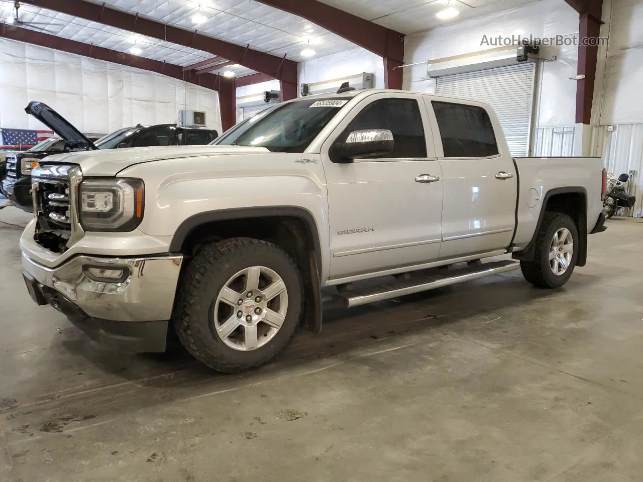 2016 Gmc Sierra K1500 Slt Silver vin: 3GTU2NEC4GG205340